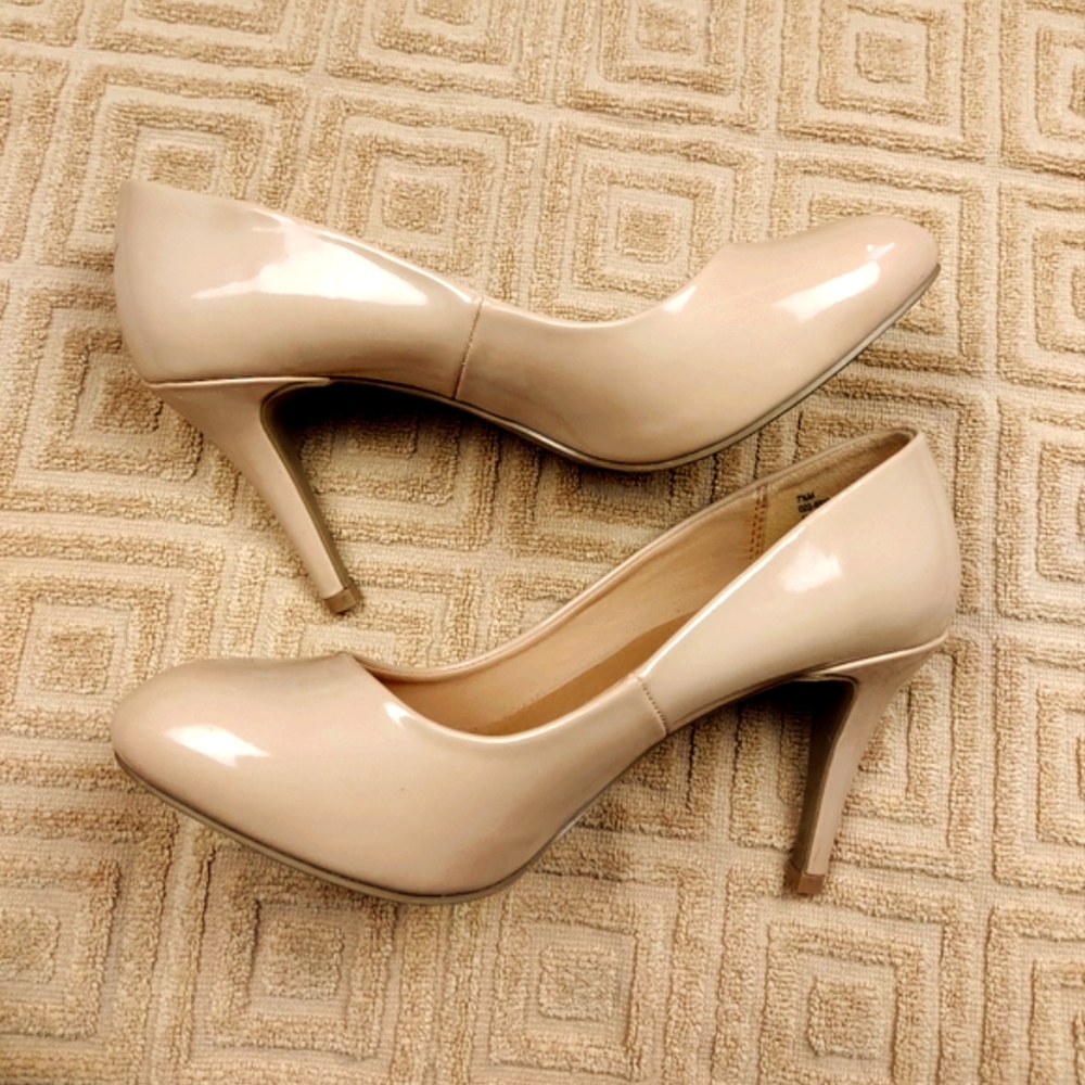 Classic Patent Nude Pump High Heels - Women